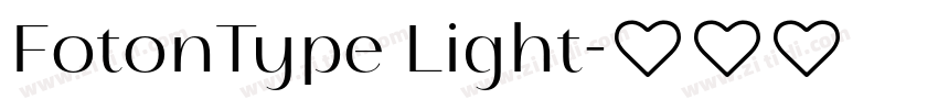 FotonType Light字体转换